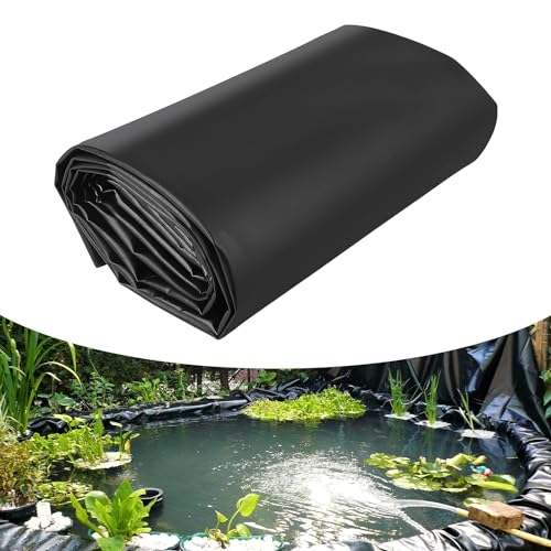 Membrane durable pour bassin bâche noire étanche cascade et jardin 7x7.5m
