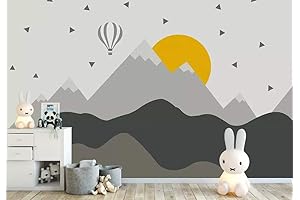 Mountains and Sun Kids Wallpaper: Climb High
