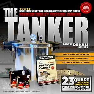   23-Quart-Pressure-Canner-Cooker-Induction-Compatible-Pressure-Gauge-Pressure-Regulator-Aluminum-Stainless-Steel-Denali-is-a-USA-Company