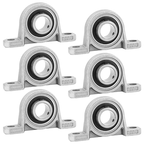 Kozelo 4pz KFL005 Flanged Cuscinetti a Blocchetto Cuscino con Foro 25mm, Cuscinetti Montati Lega Zinco Autoallineanti con Flangia Montata