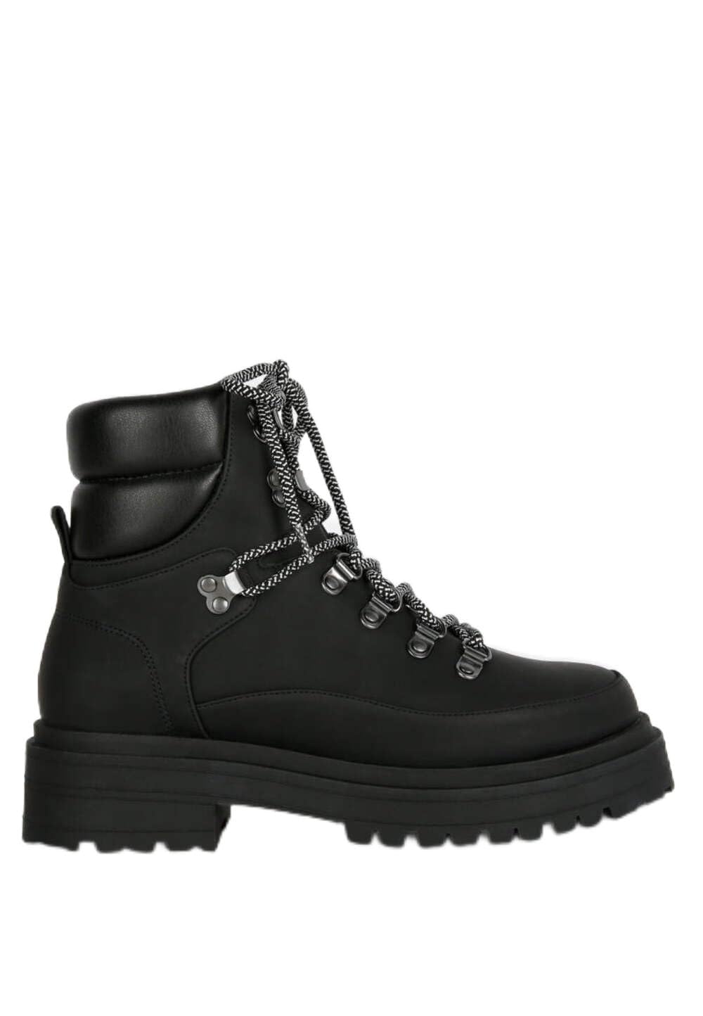 London Rag Goliath Lace Up Chunky Biker Boots