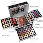 All in One Makeup Gift Set for Women Girls Full Kit, Includes Eyeshadow, Lipstick, Concealer, Highlighter, Eyebrow Powder, Blush, Contour, Lip Liners, Eyeliner, Brushes (Black) - Image 4