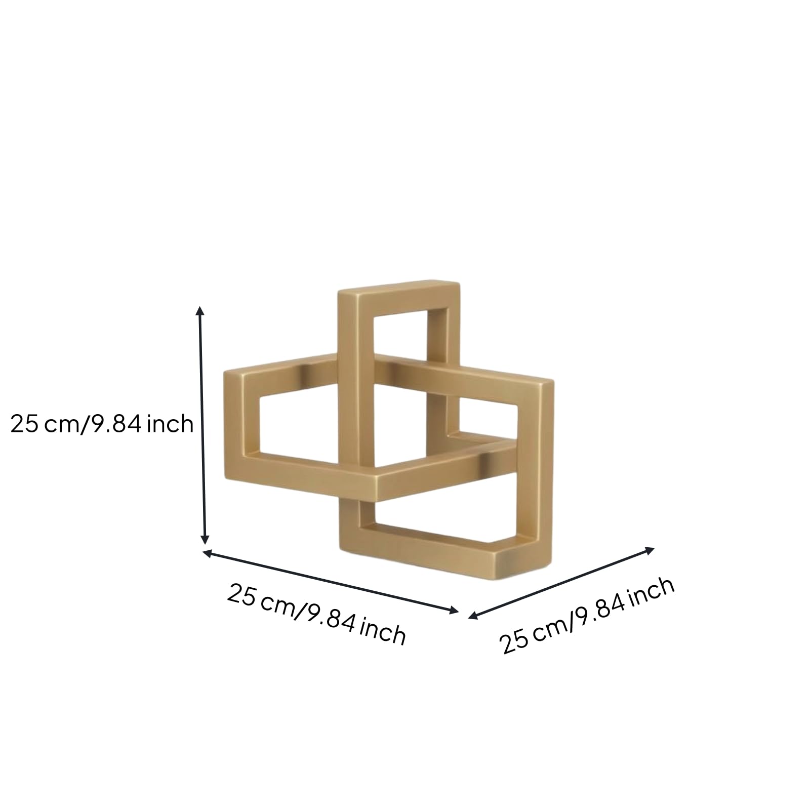 B Baosity Escultura Hierro Artístico Decoración | a Mano, Estatua, para Estantería, Dorado