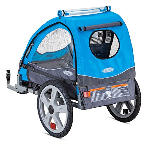 Instep Bike Trailer for Kids, Single and Double Seat, Single Seat, Blue - Thumbnail 6