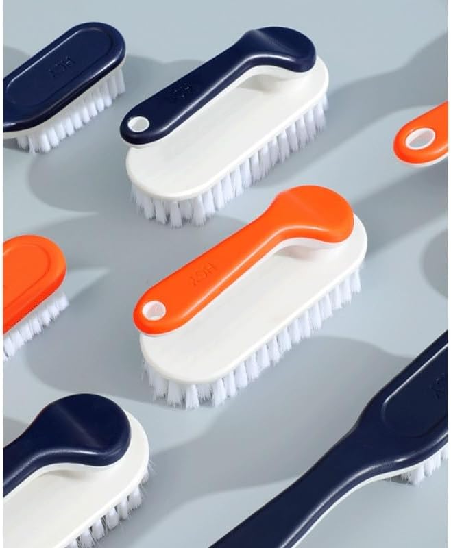 Multi-Functional Long Handle Shoe Brush Hangable Plastic Household Clothes Cleaning