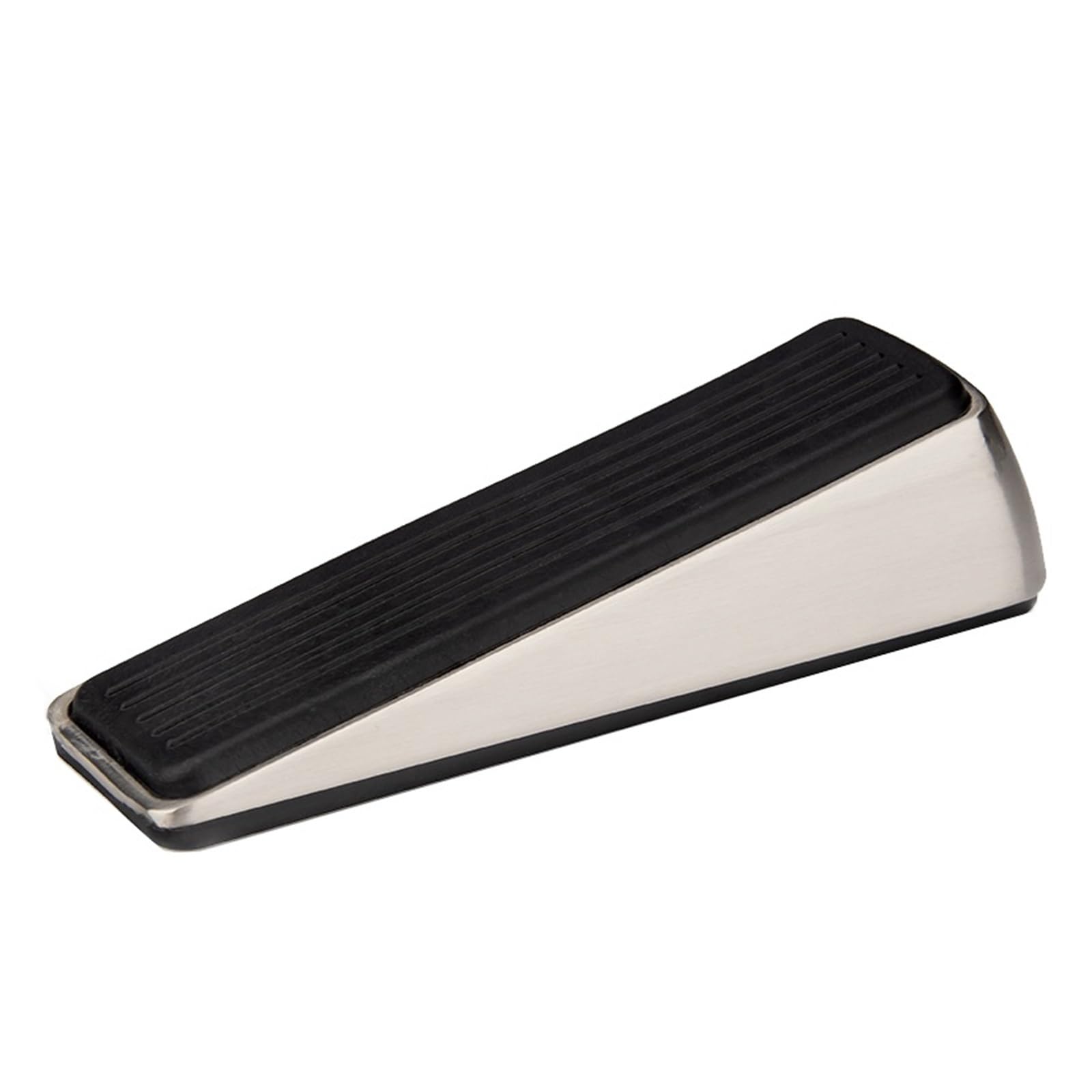 Kiddibubzi Color 01 Zinc Alloy Door Wedge Stop Door Stopper Rubber Hidden Door Holders Bronze Gold Black Bright Chrome Door Hardware(Color 01)