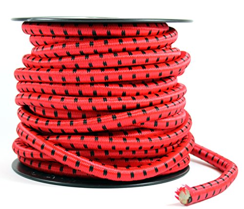 Preisvergleich Produktbild Spanngummi 15m ROT Ø 10mm -K&B Vertrieb- Abdeckplane Gewebeplane Zeltplane Gummispanner Planenhalter 225