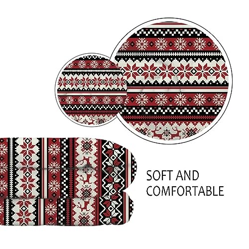 Jeiento Christmas Throw Blanket Santa Claus Reindeer Fleece Blanket Pink Floral Blankets/Bedcovers/Bedspread/Throws for Women Men Couch Travel Sofa - Image 3