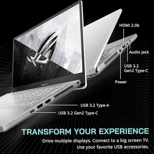 Image of Asus ROG Zephyrus 14' Portable Gaming Laptop， AMD Ryzen 7 5800HS (8 Cores), GeForce RTX 3060, Windows 11 Pro，with Cloth (16GB RAM|1TB PCIe SSD)