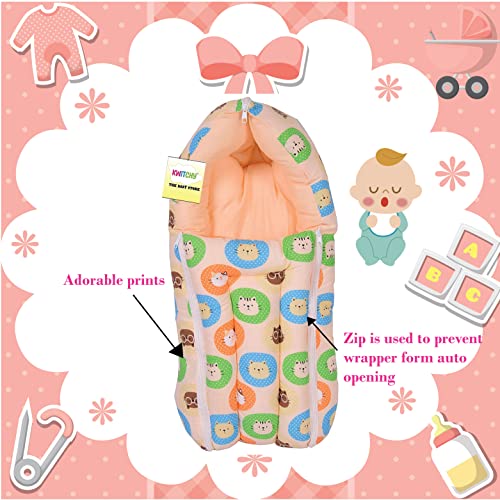 Image of Kwitchy New Born Baby Bedding Set Essential Combo Pack (0-6 Months) (4PCS Set)