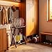 XINQUILIFY Wooden Tennis Racket Storage Rack – Solid Wood Rack Holder, EVA Foam Protection, Large Capacity 10‑Racket Organizer, for Home Gym Club Music Studio (Black)
