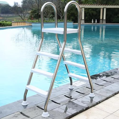 Escalera para piscina sobre suelo capacidad 550 lb 3 pasos miniatura 1