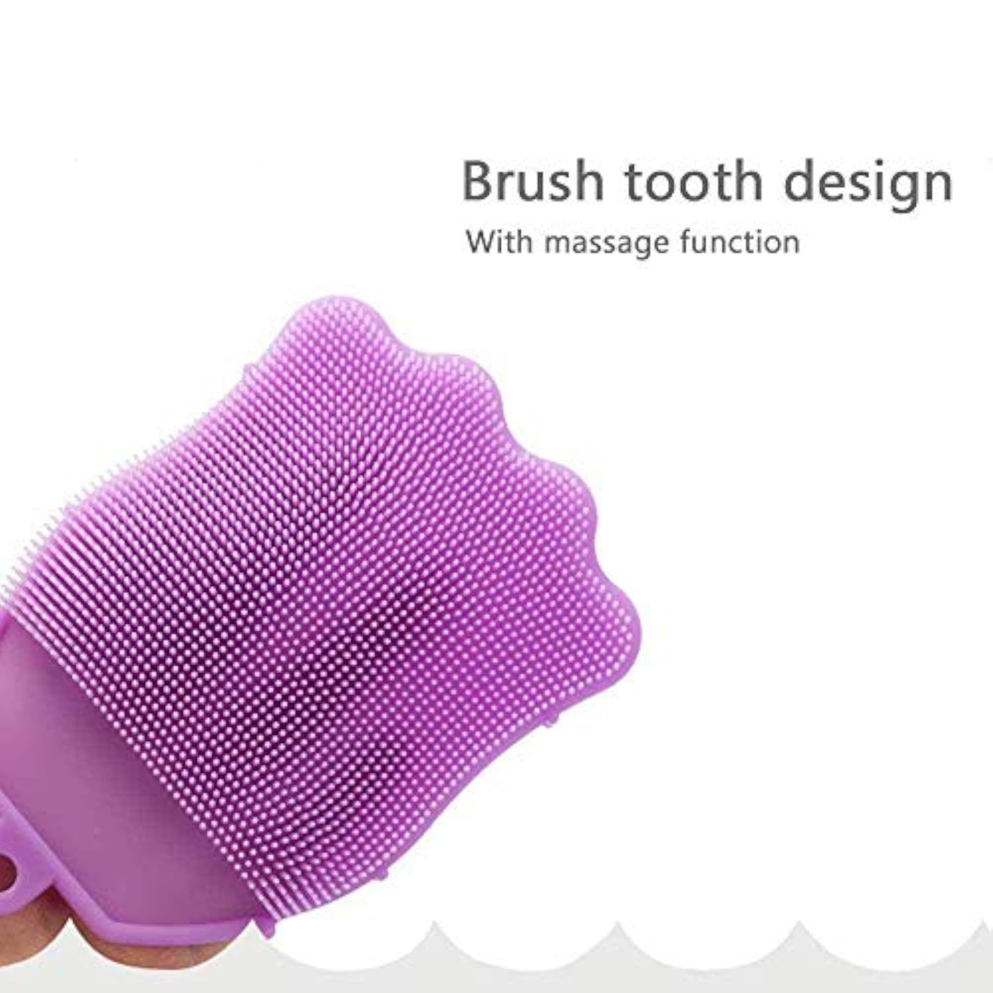 Silicone Bath Brush Body Scrubber, Anti Cellulite Shower Brush