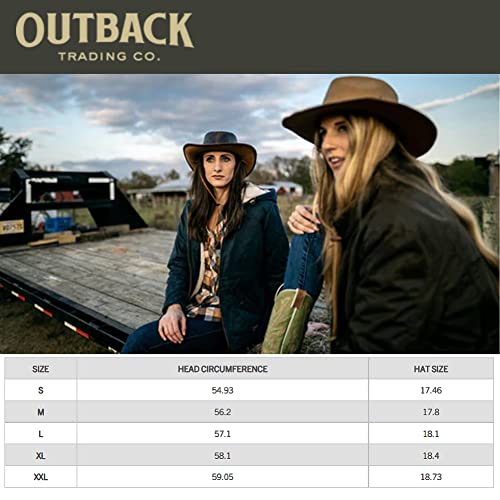 Outback-Trading-13216-Unisex-Roswell-UPF-50-Water-Resistant-Wire-Brim-Western-Style-Wool-Hat