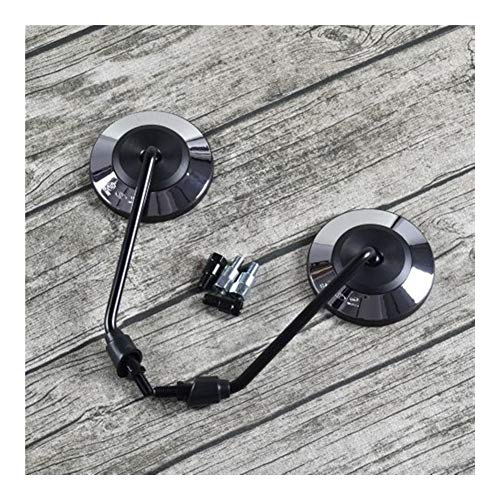 DShanLa Länge einstellbar Rückspiegel Motorräder Universal Retro Hohe Krafttechnik Kunststoffe DShanLa (Color : Plating a Set)