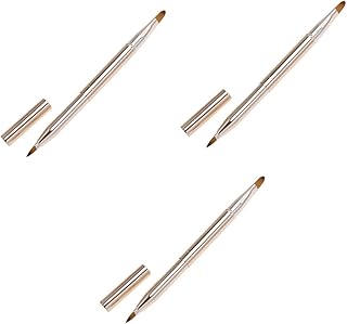 minkissy 3 Peças Aplicadores De Maquiagem Pincéis Labiais Aplicadores De Maquiagem Descartáveis Para Rosto Pincel De Maquiagem Labial Pincéis Labiais Retráteis Aplicadores De Brilho