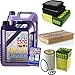 Produktbild QR-PARTS 69345115 Filter Set Inspektionspaket 10 Liter Motoröl Leichtlauf High Tech 5W-40 MANN-FILTER Innenraumfilter Luftfilter Ölfilter