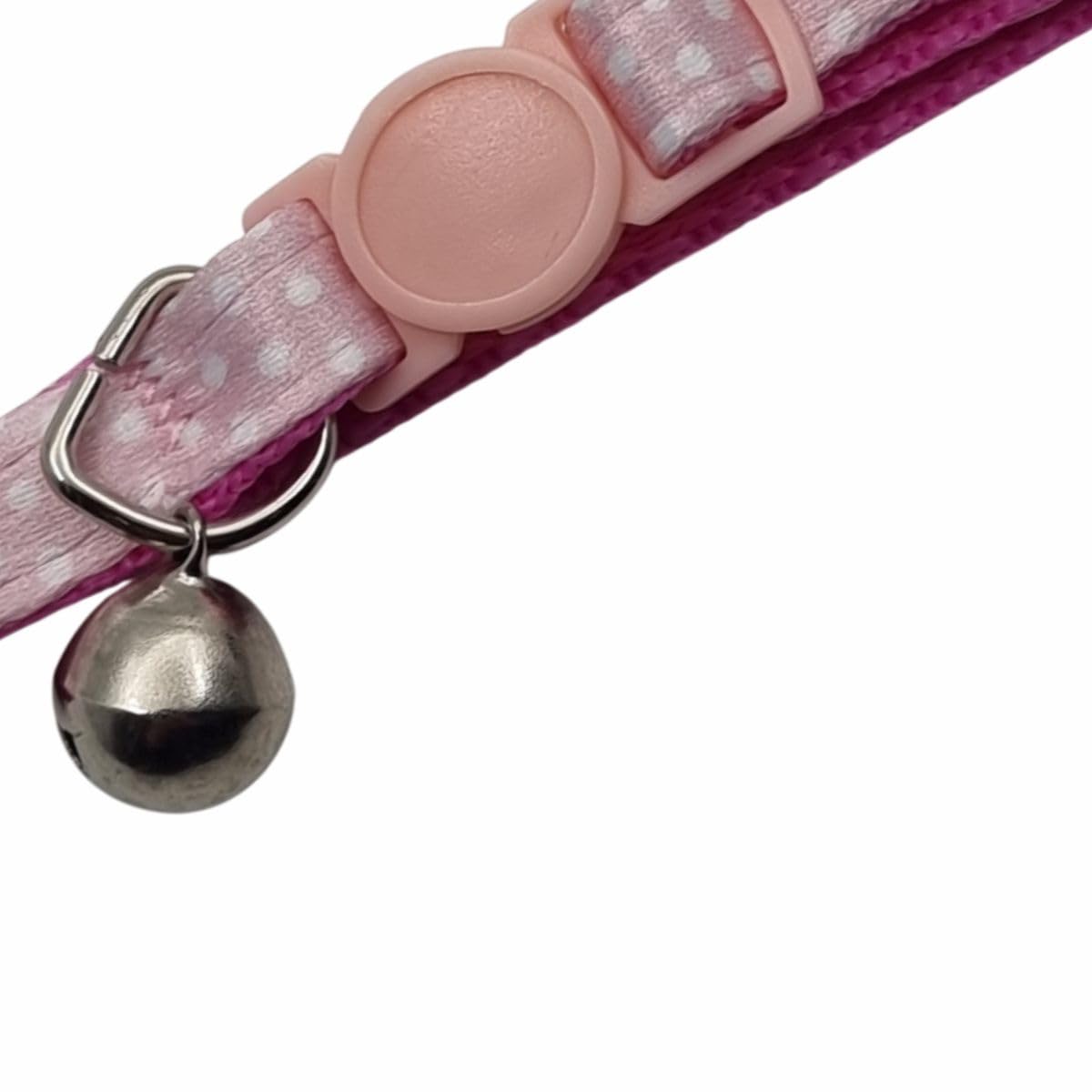 Adjustable Cat Collar with Bell - Durable Nylon Safety Buckle Collar with D-Ring for ID Tags - Breakaway Design for Cats and Kittens - Image 2