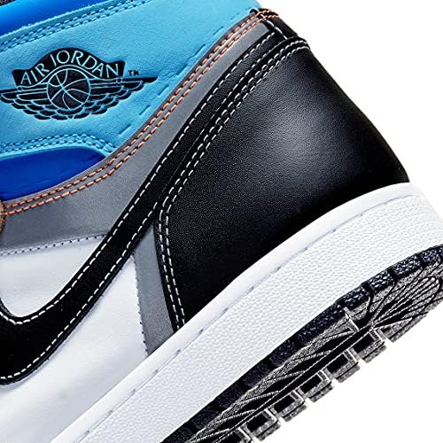 Nike Men's Jordan 1 High Shoes, Sail/Orange-orange Quartz, 11 | Image 6