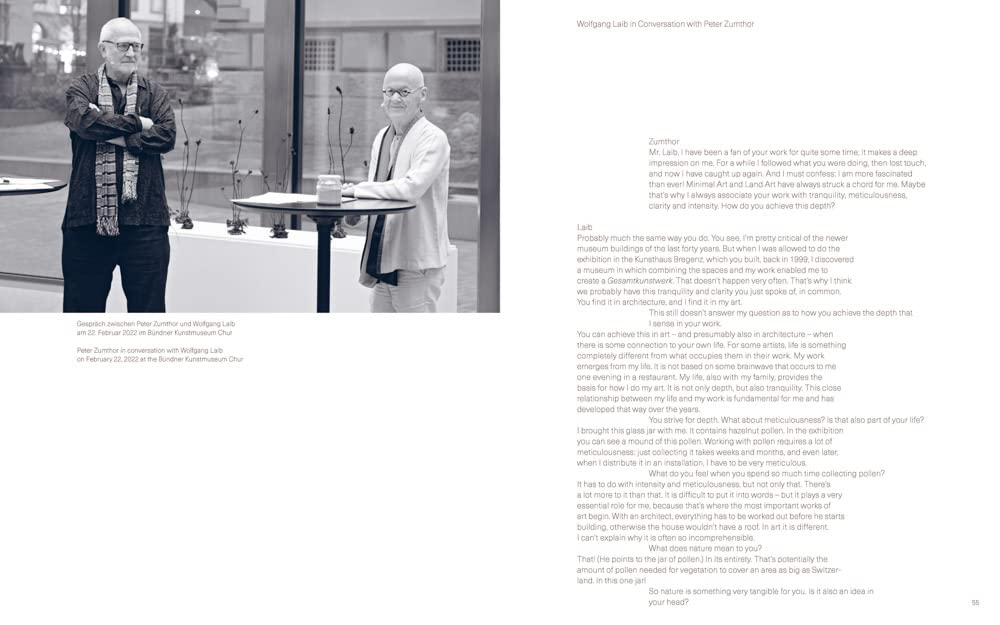 Wolfgang Laib Crossing The River /anglais/allemand