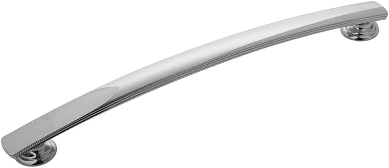Hickory Hardware 5 Pack Solid Core Kitchen Cabinet Pulls, Luxury Cabinet Handles, Hardware for Doors & Dresser Drawers, 7-9/16 Inch (192mm) Hole Center, Chrome, American Diner Collection