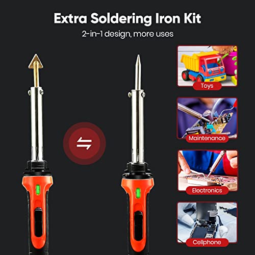 image for Seesii 100W Plastic Welding Kit with Soldering Iron Tips, Fast Heating