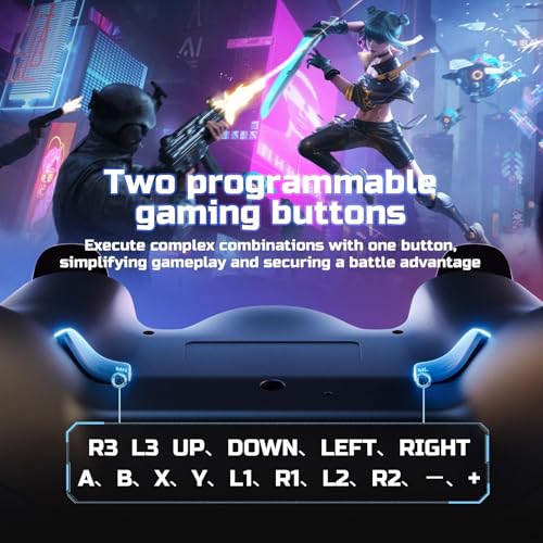 RivalPlay Wireless Controller for PC - Hall Effect Joystick, 2.4G & Wired 1000Hz Polling Rate, Remappable Buttons, Adjustable Turbo & Vibration - Gaming Controller for PC Windows 11, 10, 7 & 8 - Image 6