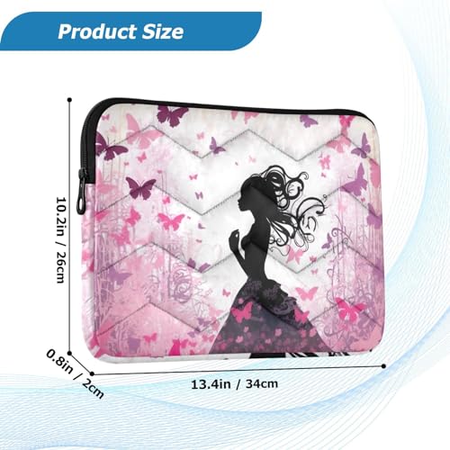 Funda para portátil de 13-14 pulgadas Butterfly Girl miniatura 3