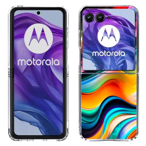 Coque Razr Ultra 2025 arc-en-ciel marbré pour sublimer votre style
