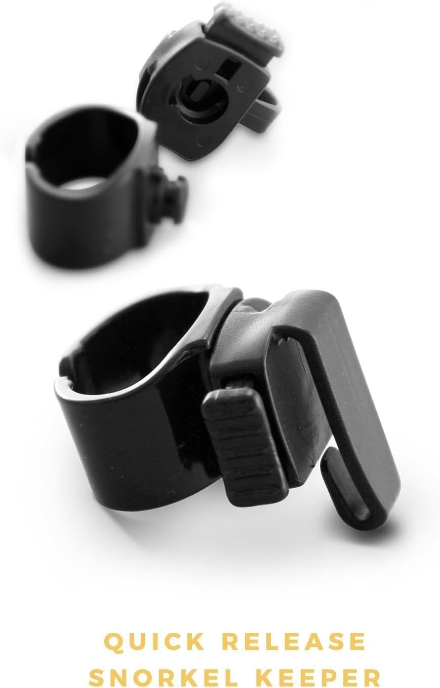 Tilos Orion Dry Snorkel - Premium Waterproof Snorkeling Gear with Comfortable Mouthpiece & Easy Purge Valve