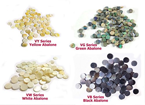 White Mother Of Pearl Inlay Material Dots 10mm 30pcs, for Guitar, Ukulele, Mandolin, Banjo Fretboard Mark Point