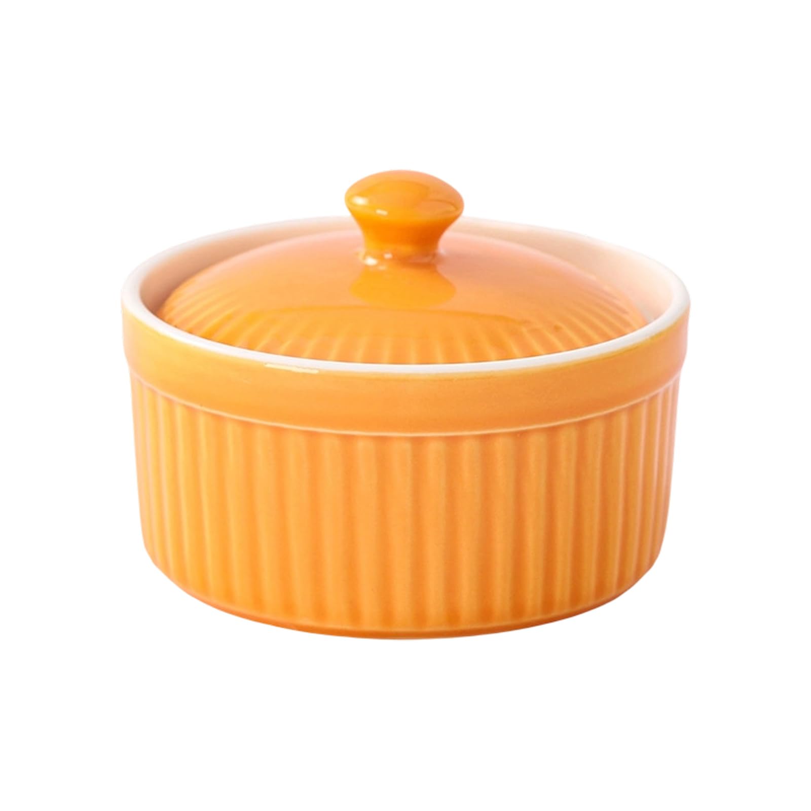 hogtnd Miniature Porcelain Ramekins with Lid, Oven Safe Ceramic Dish for Daily Cooking and Food Preparation Porcelain Ramekins with Lid