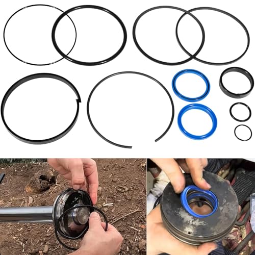 Image of Hydraulic Log Splitter Cylinder Rebuild Seal Kit Suitable for 5.0 inch Bore x 2.0 inch Rod Cylinder