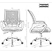 Ergonomic Office Chair Desk Chair Mesh Computer Chair Back Support Modern Executive Adjustable Rolling Swivel Chair for Women, Men(White)
