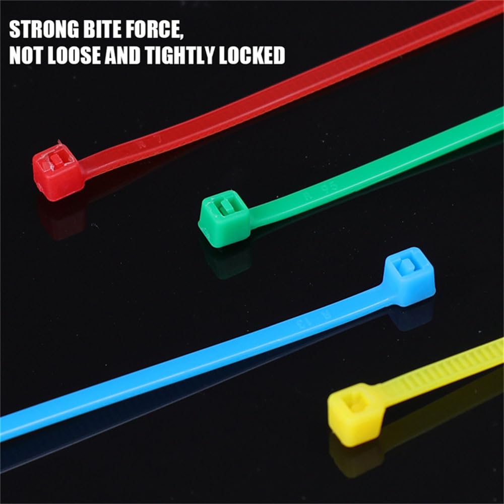 Fascette stringicavo in nylon autobloccanti, fascette stringicavo, fascette stringicavo riutilizzabili, per casa e ufficio, blu, 300 pezzi