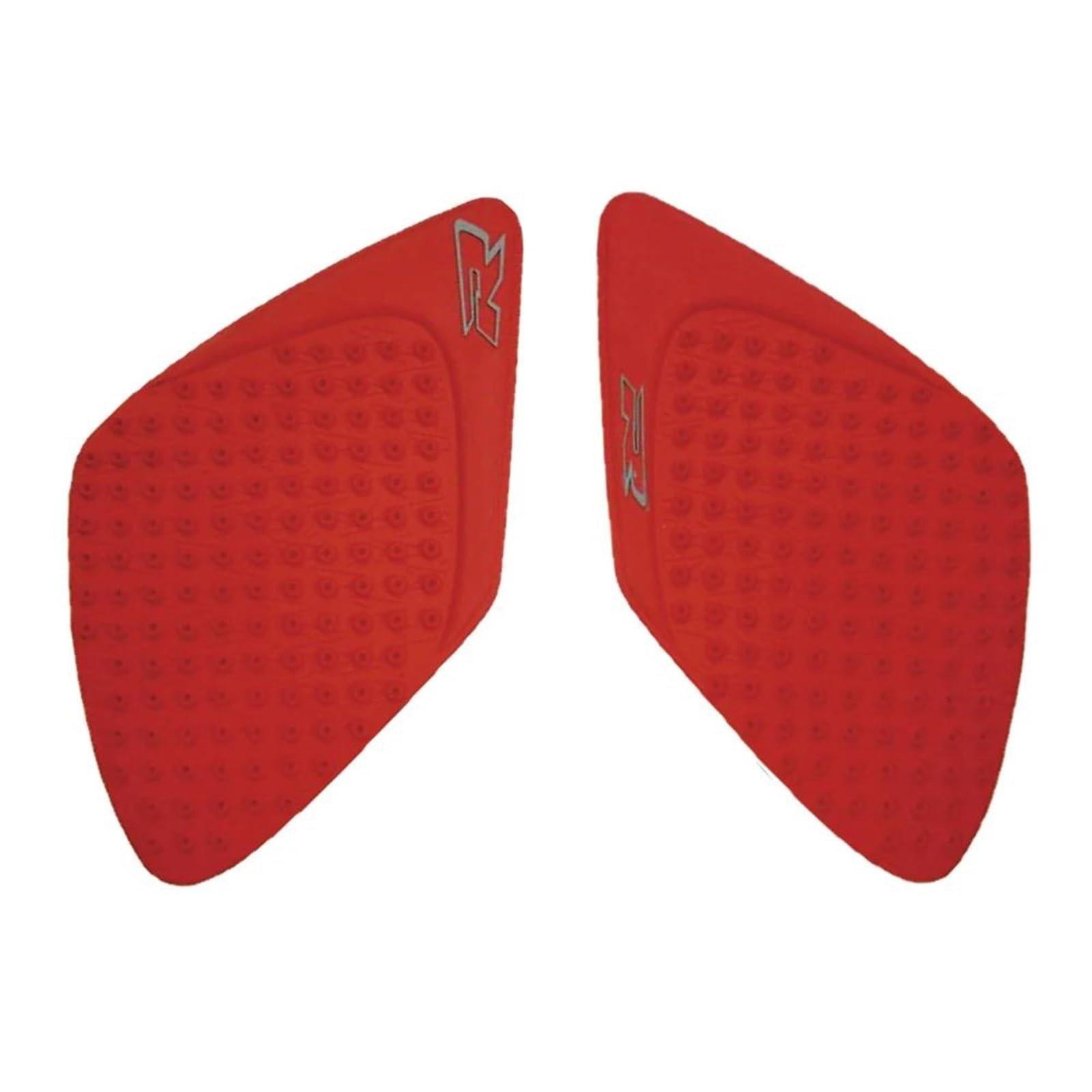 1 Pair Motorcycle Rubber Tank Pad Protector Stickers Gas Knee Grip Traction Side Decals for Suzuki GSXR1000 K7 2007 2008 Curved Surface(Rosso)