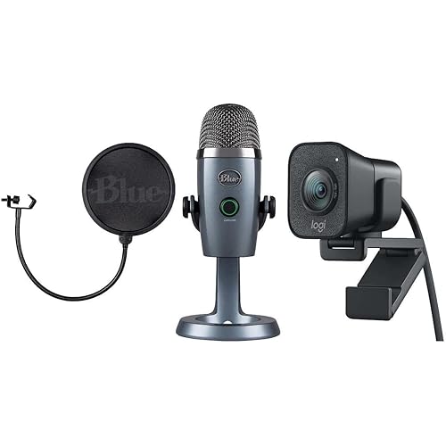 Logitech Ultimate Creator Pack, Streamcam 1080p HD and Yeti Nano Premium USB Microphone - 1 Pack (Renewed)