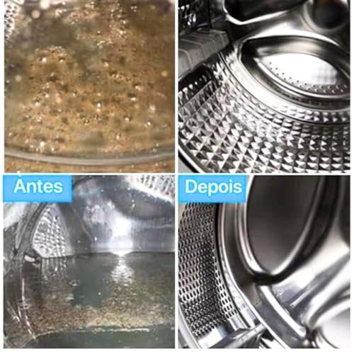 Kit de 12 Pastilhas Efervescentes para Limpeza de Máquinas de Lavar Roupas | Comprimidos Efervescent