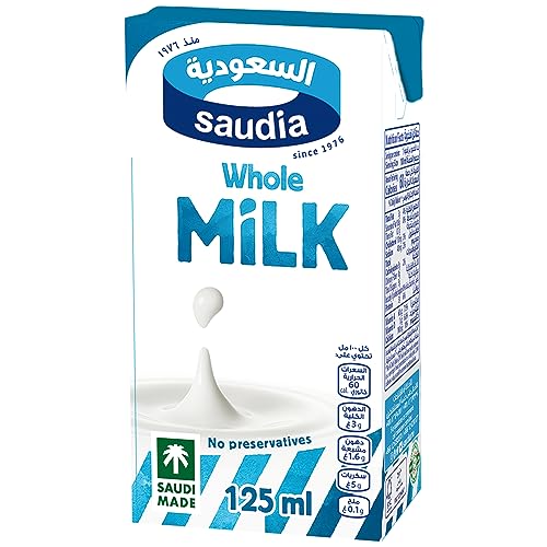 Saudia Whole Milk 24x125ml