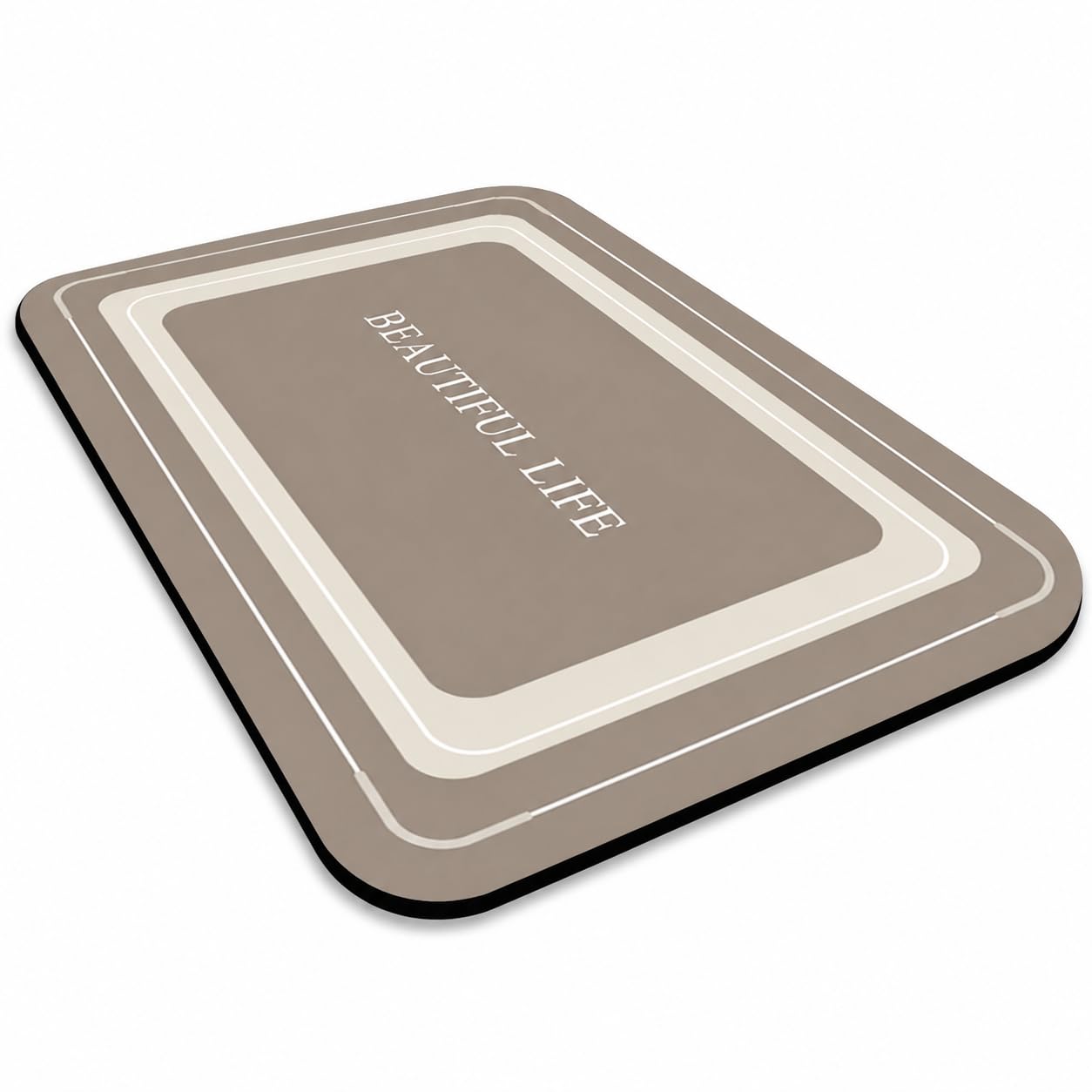 Tapis Bain Diatomée Séchage, Marron crème, 80x120cm