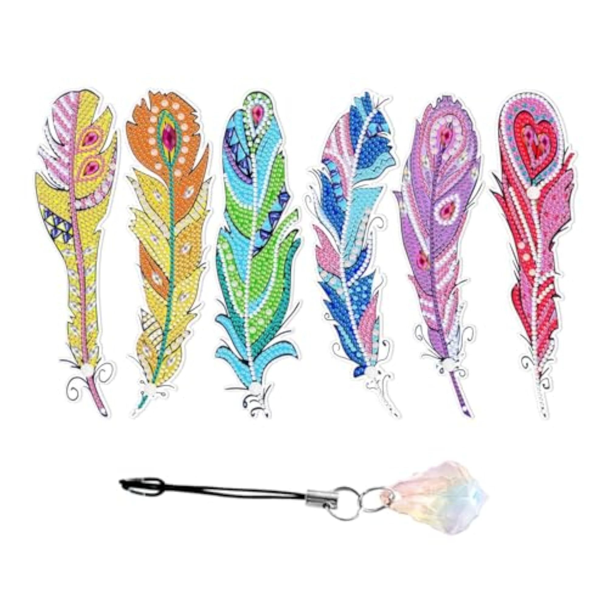 6 Packs Diamond Painting Bookmark Kit for Christmas