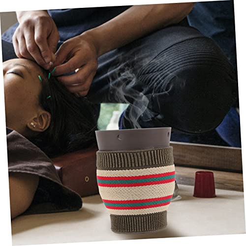 Juego de 1 set Tanque de Moxibustión de Cerámica para Uso en Casa con Aislamiento Térmico Ergonómico para Terapia Corporal y Masajes, Accesorio Adecuado para Personas Mayores miniatura 7