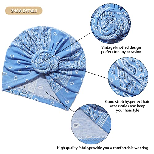 Image of KYNARI Turban Head Wraps for Women, Pretied Stretch Bonnet Hair Wrap