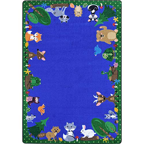 Joy Carpets Animals Among Us Childrens Rugs C Multicolor, 5'4