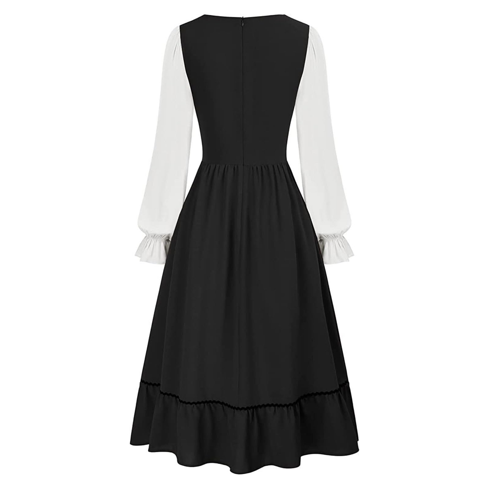 Disfraz Halloween Mujer,Vestido Medieval Renacentista Para Dama Atuendo Campestre Elegante Disfraz HistóRico Femenino Traje De Al Libre Rol Play GermáNico Victoriana