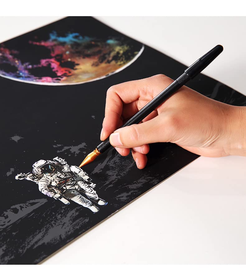 Amazon.co.jp: THEEND スクラッチペーパー レインボーペイン