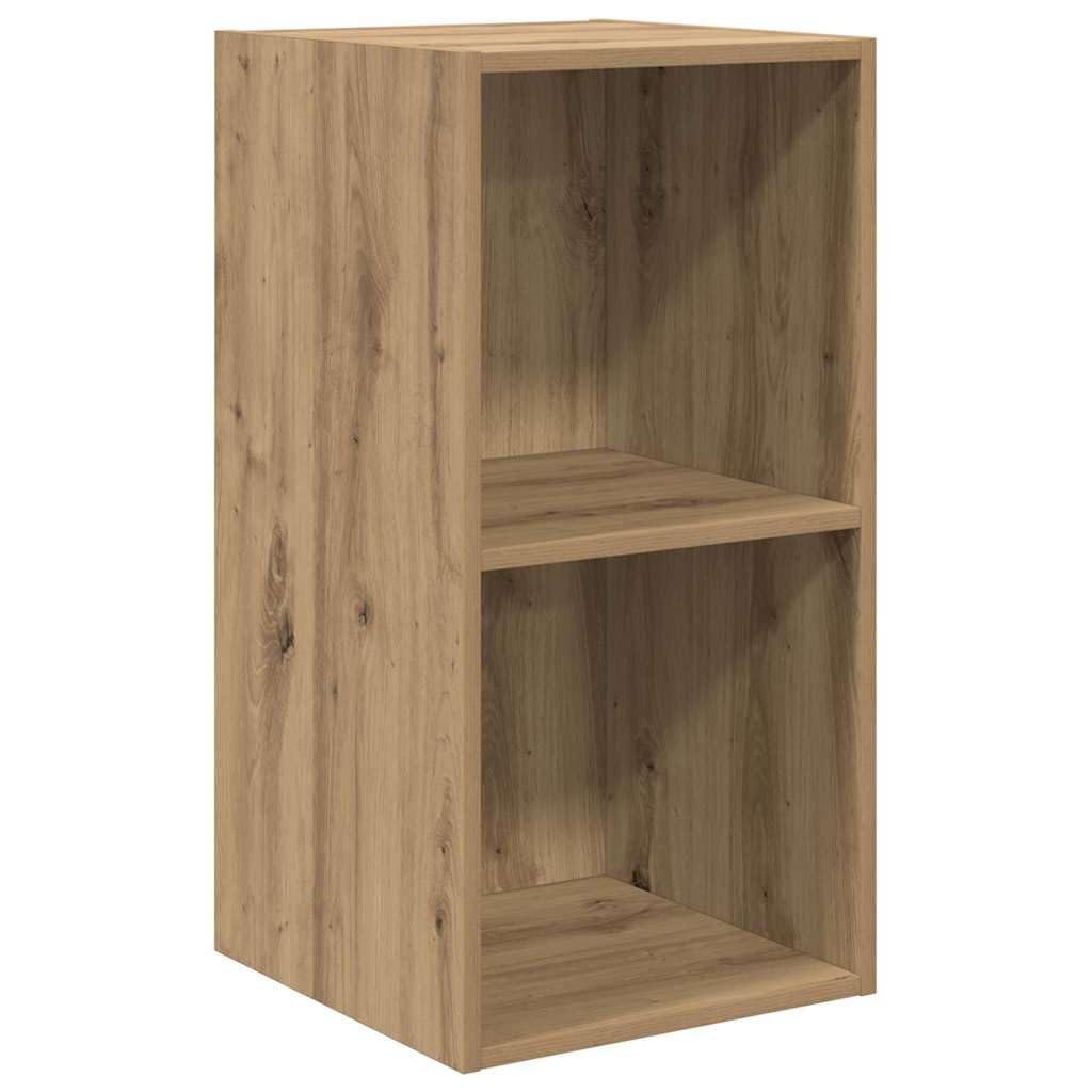 TV-Schrankset 2-teilig, Artisan-Eiche, 37x37x72 cm, Holzwerkstoff, Wandmontage, Lowboard für Wohnzimmer, Media Center, Stauraum