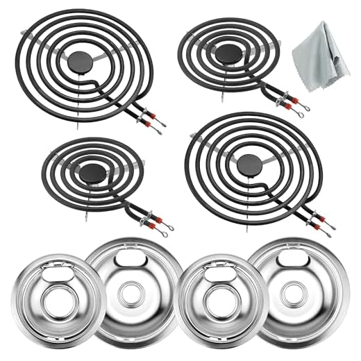 Replacement Burner Element and Drip Pan Set