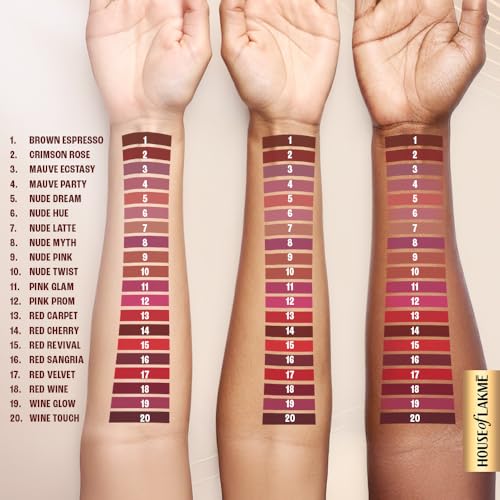 Image of LAKME ULTIMATE GLAM LIQUID LIPSTICK (CRIMSON ROSE)