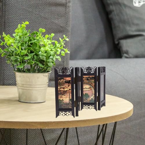Paravent pliable de style chinois | Écran décoratif en PP léger pour masquer le vis-à-vis